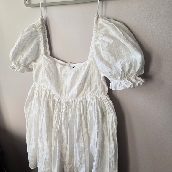 Lulu's White Eyelet Mini Dress - Picture 2 of 4